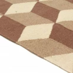 Villamatto - Floriáda (beige/ruskea) -Pyöreät Matot Myymälä 01112017 img 1423