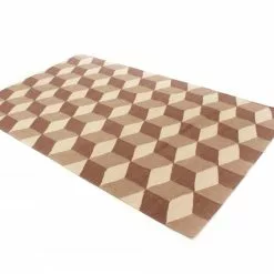 Villamatto - Floriáda (beige/ruskea) -Pyöreät Matot Myymälä 01112017 img 1426