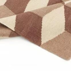 Villamatto - Floriáda (beige/ruskea) -Pyöreät Matot Myymälä 01112017 img 1427