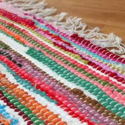 Räsymatto - Happy -Pyöreät Matot Myymälä 03673