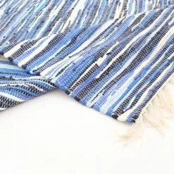 Räsymatto Alkaen Strehög Of Sweden - Tulka (sininen) -Pyöreät Matot Myymälä 05052017 img 1229