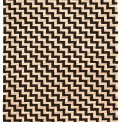 Juutti-matto - Cabana (beige/musta)