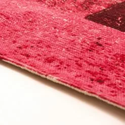 Räsymatto - Vence (vaaleanpunainen) -Pyöreät Matot Myymälä 09062017 img 5462