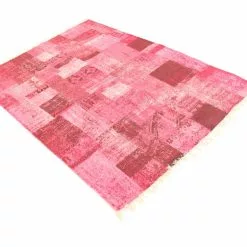 Räsymatto - Vence (vaaleanpunainen) -Pyöreät Matot Myymälä 09062017 img 5464 redigera