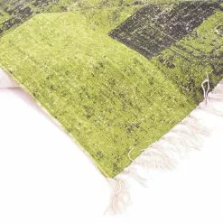 Räsymatto - Devenport (vihreä) -Pyöreät Matot Myymälä 09062017 img 5589