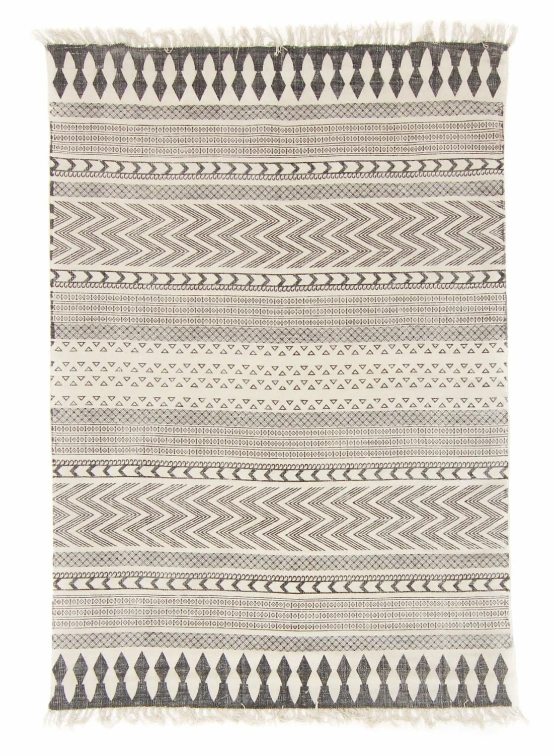 Räsymatto - Marrakech (musta/harmaa/valkoinen) 3 Räsymatto - Marrakech (musta/harmaa/valkoinen)