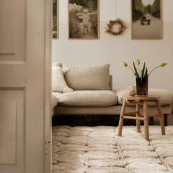 Ryijymatot - Fondi (beige) -Pyöreät Matot Myymälä 24.majawarmingfondibeige