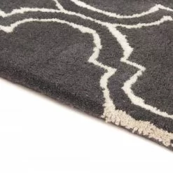 Villamatto - Korinth (tummanharmaa) -Pyöreät Matot Myymälä 25082017 img 3151