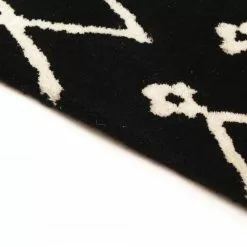 Villamatto - Paleros (musta/valkoinen) -Pyöreät Matot Myymälä 25082017 img 3285