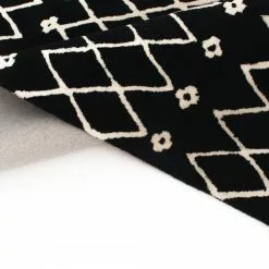 Villamatto - Paleros (musta/valkoinen) -Pyöreät Matot Myymälä 25082017 img 3287
