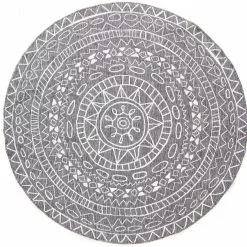 Pyöreät Matot - Brussels Diamond (harmaa)