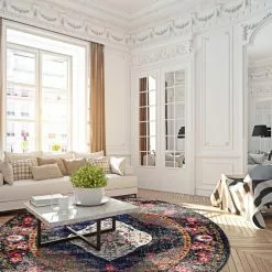 Pyöreät Matot - Rocca (multi) -Pyöreät Matot Myymälä 4 trigon.skd11184.col801.round .d7.p5