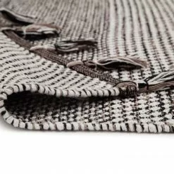 Räsymatto - Vinga (valkoinen/harmaa/musta) -Pyöreät Matot Myymälä 482224