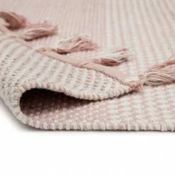 Räsymatto - Vinga (vaaleanpunainen) -Pyöreät Matot Myymälä 482534