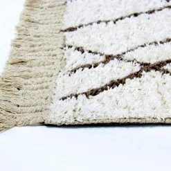 Wilton-matto - Akira (valkoinen) -Pyöreät Matot Myymälä akira.ivory bomullsmatta akira vit matta carpet teppichen 03copy