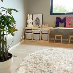 Pyöreä Matot - Janjira (offwhite) -Pyöreät Matot Myymälä annaceciliekjellgren janjiraoffwhiterund