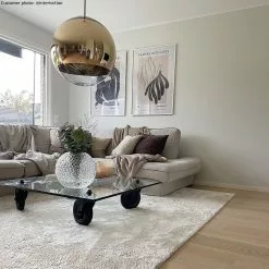 Ryijymatot - Aranga Super Soft Fur (beige) -Pyöreät Matot Myymälä arangabeigeinteriortian