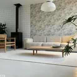 Villamatto - Hamilton (valkoinen) -Pyöreät Matot Myymälä b binnen hamiltonvit