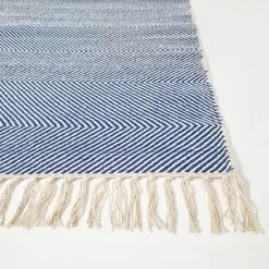 Räsymatto - Barela (sininen) -Pyöreät Matot Myymälä barela blue trasmatta flickenteppich rag rugs01copy2