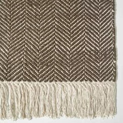 Räsymatto - Bellare (ruskea) -Pyöreät Matot Myymälä bellare brown trasmatta flickenteppich rag rugs 2 01copy5