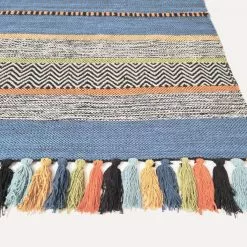 Wilton-matto - Bouira (sininen /multi) 7 Wilton-matto - Bouira (sininen /multi) -Pyöreät Matot Myymälä bouira blue matta carpet teppichen 003