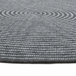 Pyöreät Matot - Ferragudo (antrasiitti) -Pyöreät Matot Myymälä brussels weave 20.5337 night silver 01 matta carpet teppich 03rr