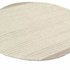 Pyöreä Matot - Odessa (beige) -Pyöreät Matot Myymälä cartmel beige border r wool ullmatta wollteppich02rr