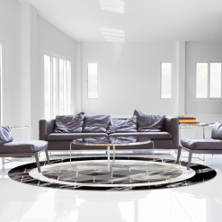 Pyöreät Matot - Castello (musta/valkoinen) 9 Pyöreät Matot - Castello (musta/valkoinen) -Pyöreät Matot Myymälä castellorunda