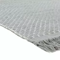 Villamatto - Clovelly (vaaleanharmaa) -Pyöreät Matot Myymälä clovelly light grey wool ullmatta wollteppich03rr