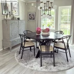 Pyöreä Matot - Cosy (hopea) -Pyöreät Matot Myymälä cosy silver rund