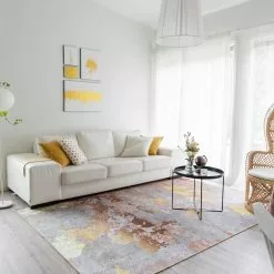 Wilton-matto - Elena (beige/kulta) 12 Wilton-matto - Elena (beige/kulta) -Pyöreät Matot Myymälä cotoinenelenabeigeguld