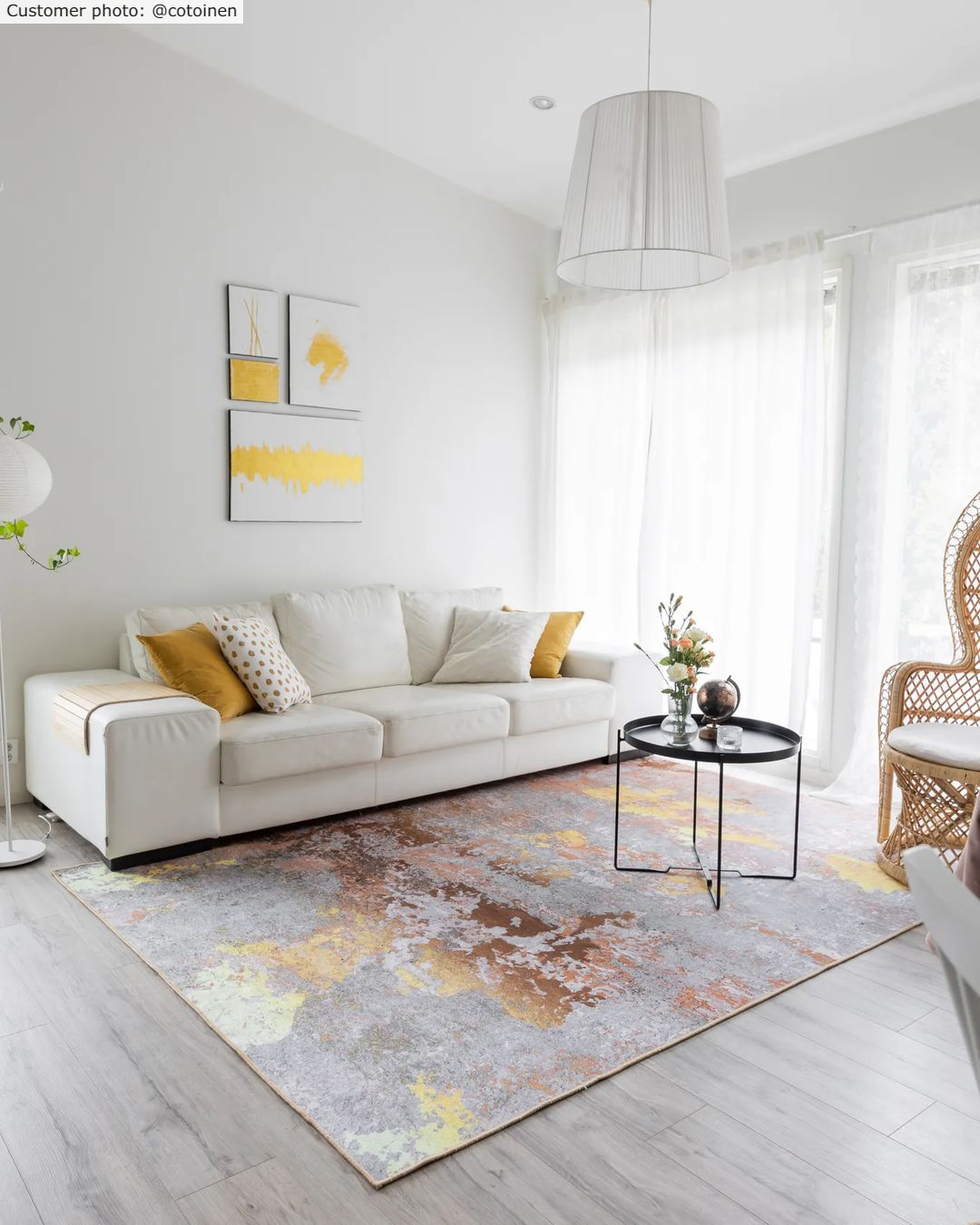 Wilton-matto - Elena (beige/kulta) 7 Wilton-matto - Elena (beige/kulta) - Image 6