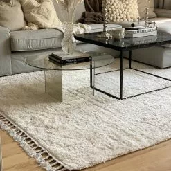 Ryijymatot - Orellana (beige) -Pyöreät Matot Myymälä cred produktbild orellana