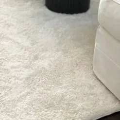 Pyöreä Matot - Soft Shine (valkoinen) -Pyöreät Matot Myymälä cred produktbild soft shine2 30043