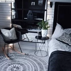 Pyöreät Matot - Brussels Night (harmaa) -Pyöreät Matot Myymälä credbilder mall brussels night3