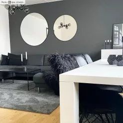 Ryijymatot - Soft Shine (Dummanharmaa) -Pyöreät Matot Myymälä credbilder mall soft shine morkgra