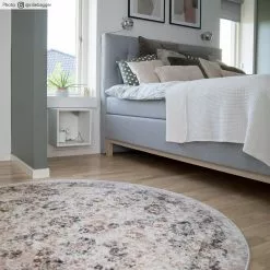 Pyöreät Matot - Toujane (harmaa) -Pyöreät Matot Myymälä credbilder mall toujane 3