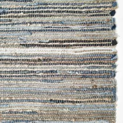 Räsymatto - Darsi (sininen/beige) -Pyöreät Matot Myymälä darsi trasmatta flickenteppich rag rugs 01copy2