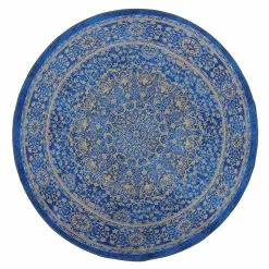 Pyöreät Matot - Vinadio (sininen/kulta)