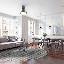 Pyöreät Matot - Gabes (harmaa) -Pyöreät Matot Myymälä dt02912 104 180x180a