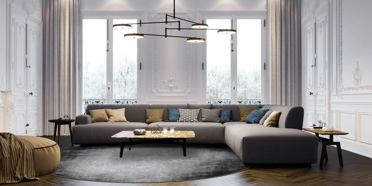 Pyöreät Matot - Megara (harmaa) 5 Pyöreät Matot - Megara (harmaa) - Image 3