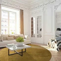 Pyöreät Matot - Saranda (kulta) -Pyöreät Matot Myymälä dt70225 101 160xyuvarlak