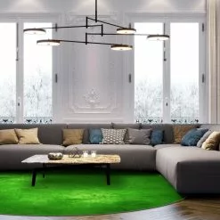 Pyöreät Matot - Anzio (vihreä) -Pyöreät Matot Myymälä dt70227 101.anzio 160xyuvarlaka