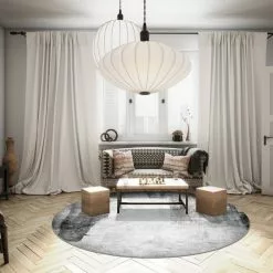 Pyöreät Matot - Esperia (harmaa) -Pyöreät Matot Myymälä dt70234 101 160xyuvarlak