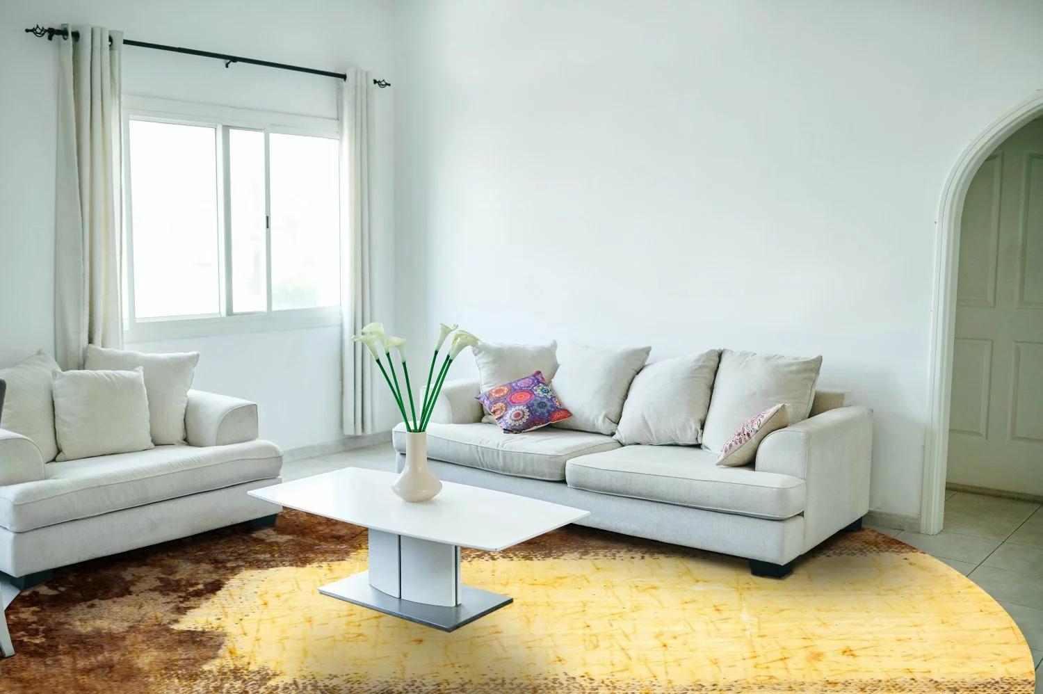 Pyöreät Matot - Agost (ruskea/beige) 6 Pyöreät Matot - Agost (ruskea/beige) - Image 4