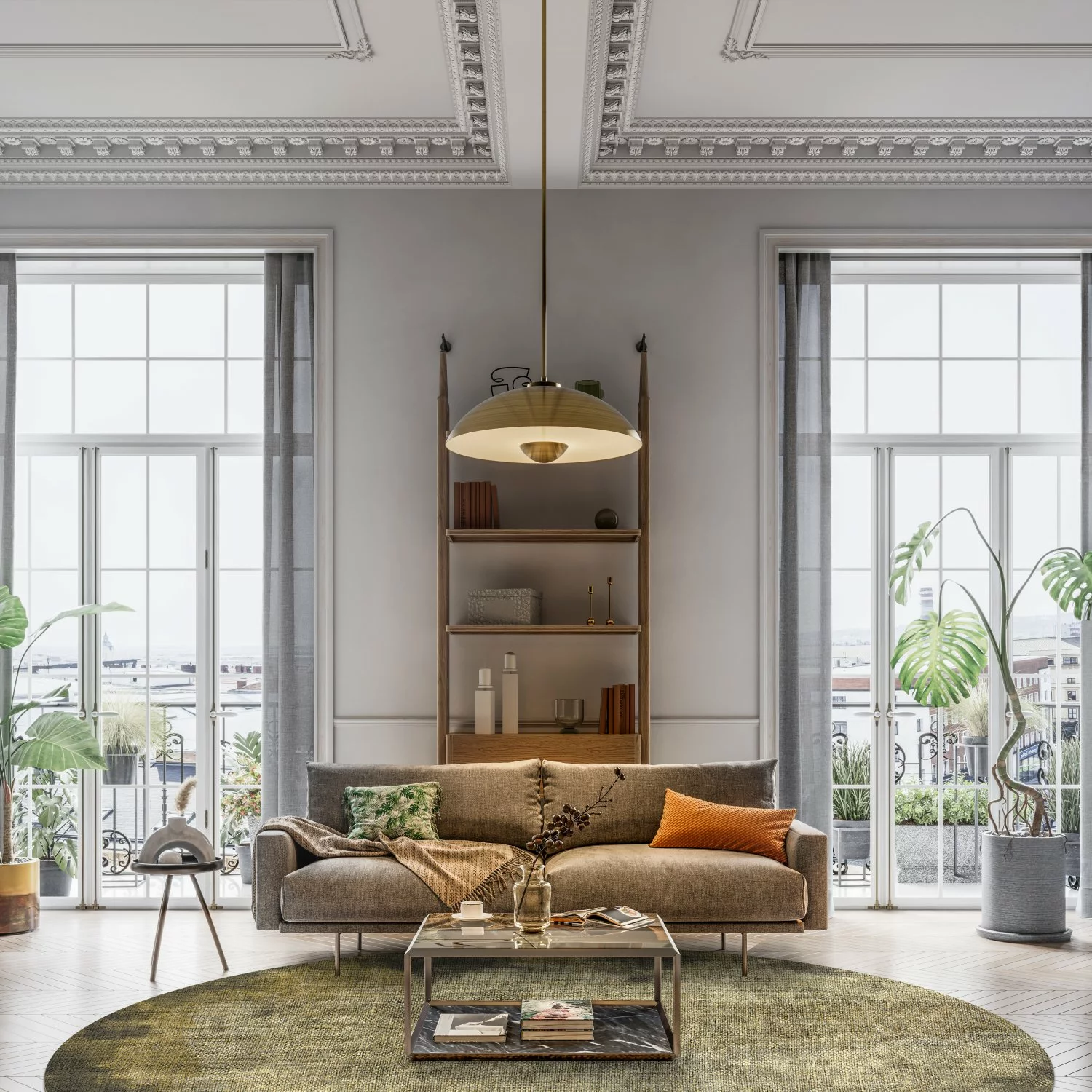 Pyöreät Matot - Taberno (harmaa/beige) 5 Pyöreät Matot - Taberno (harmaa/beige) - Image 3