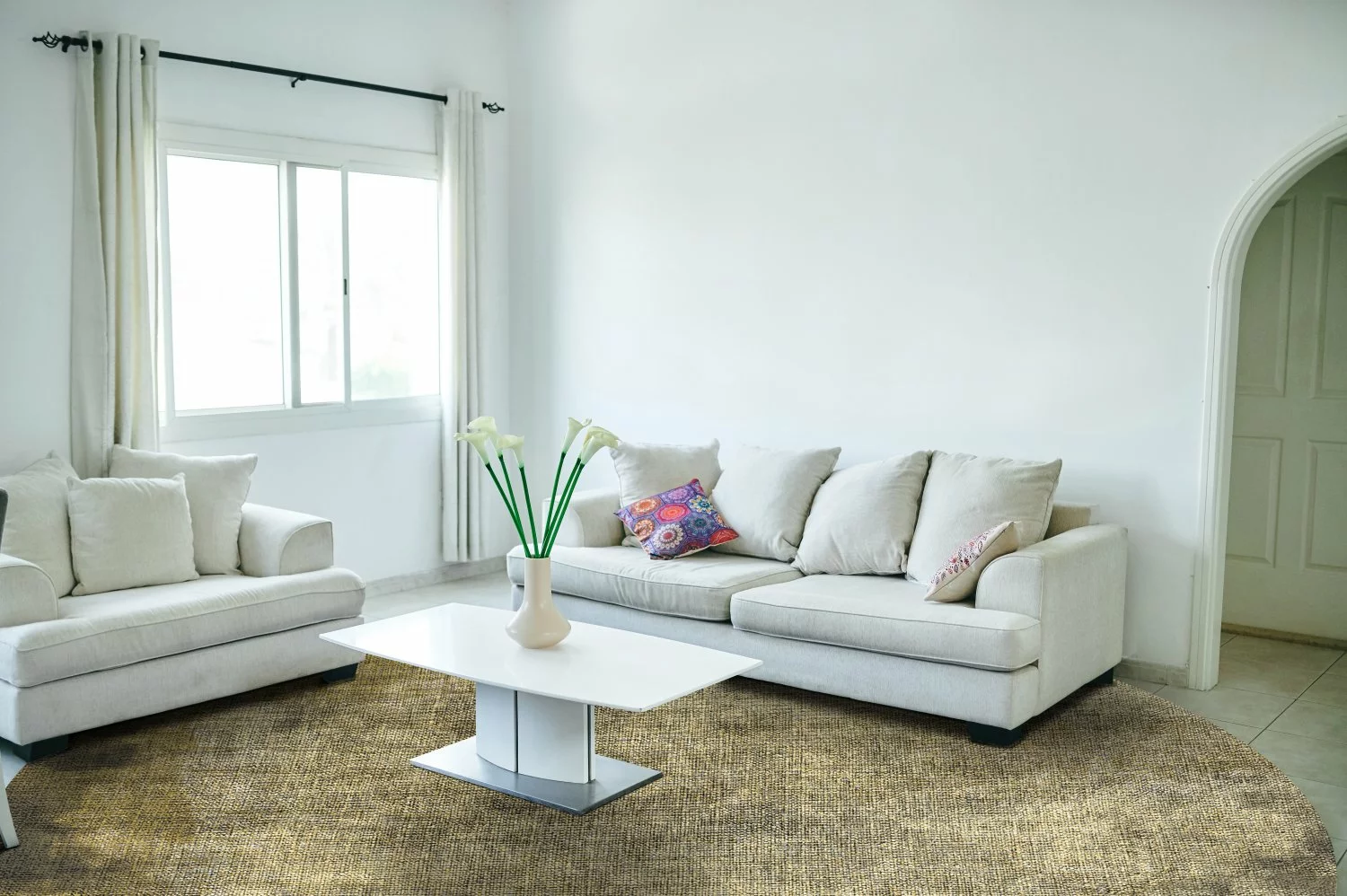 Pyöreät Matot - Taberno (harmaa/beige) 4 Pyöreät Matot - Taberno (harmaa/beige) - Image 2