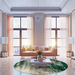 Pyöreät Matot - Tamalous (beige/vihreä) -Pyöreät Matot Myymälä dt70273 101 160xyuvarlak