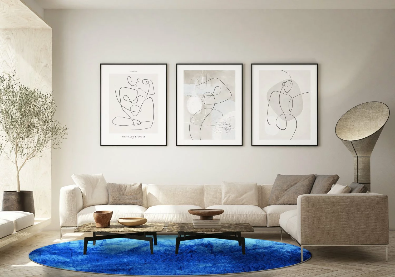 Pyöreät Matot - Cargese (sininen) 6 Pyöreät Matot - Cargese (sininen) - Image 4