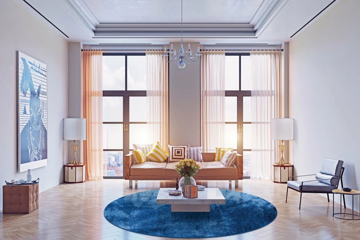 Pyöreät Matot - Cargese (sininen) 4 Pyöreät Matot - Cargese (sininen) - Image 2